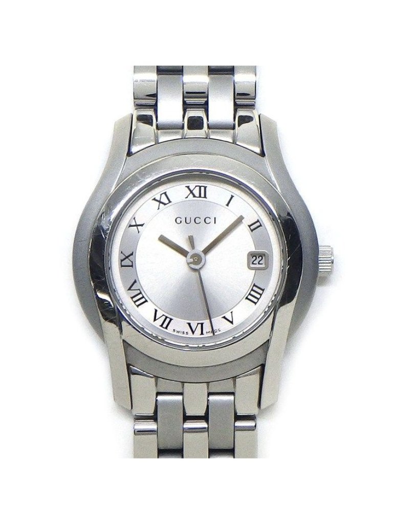 Gucci Watch Class Sunray Silver Dial Man Index Date Ss